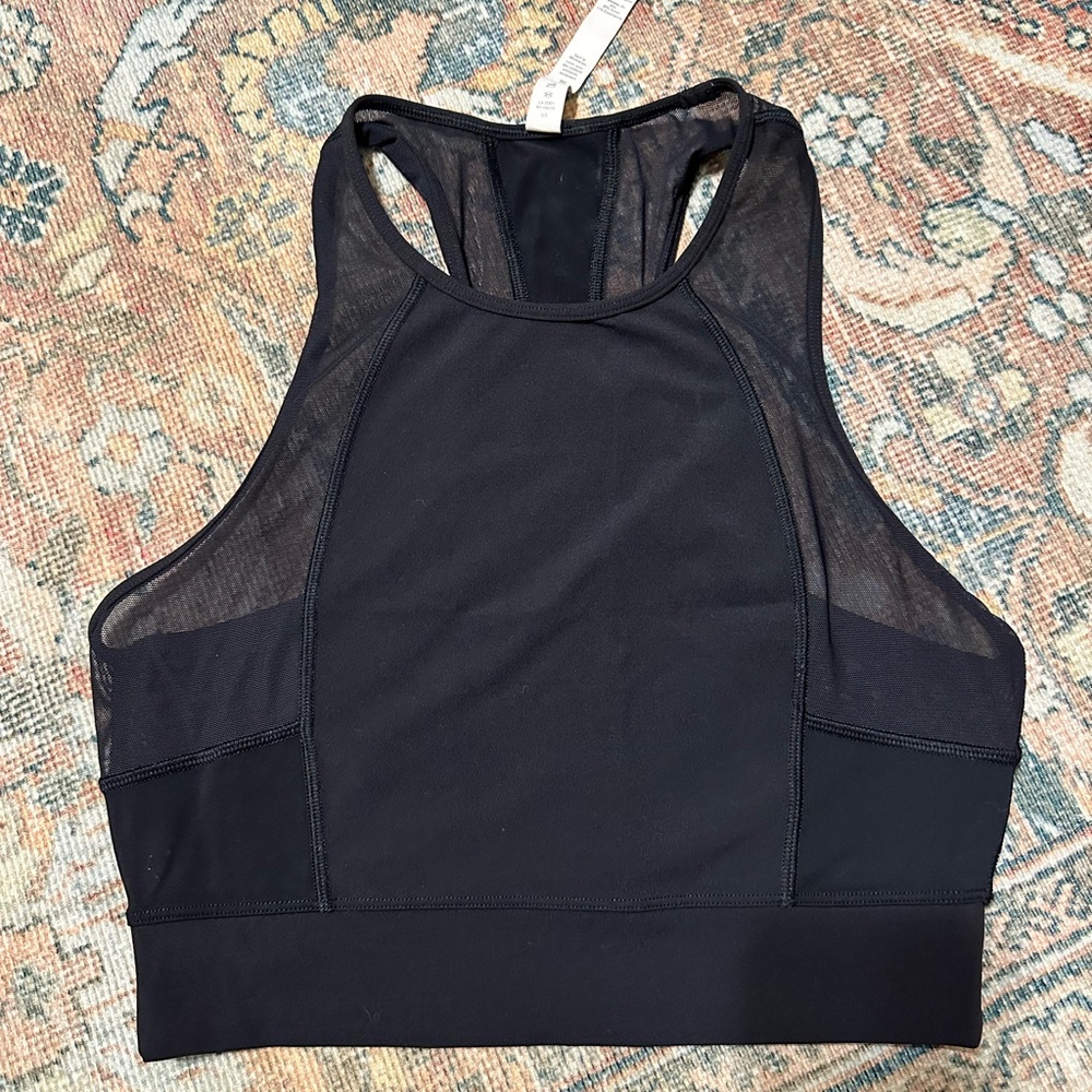 Black Lululemon Cropped Bra